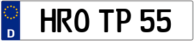 Truck License Plate
